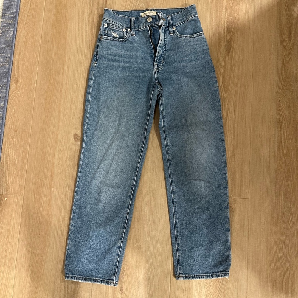 Madewell Women's Straight Leg Blue Jeans
